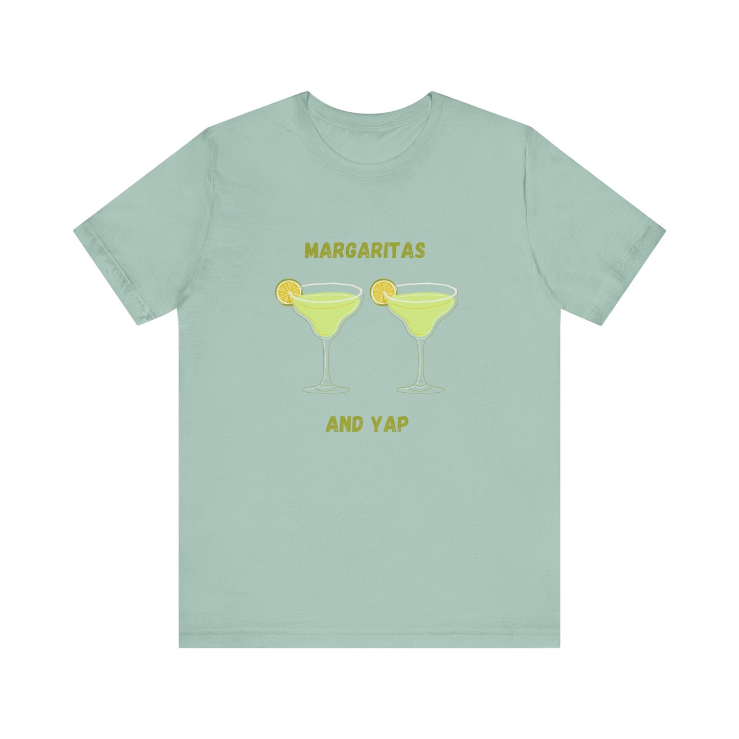Margaritas and Yap Unisex Jersey Tee, Funny T-Shirt, Summer Vibes, Casual Wear, Gift for Friends, Drink Enthusiast Shirt