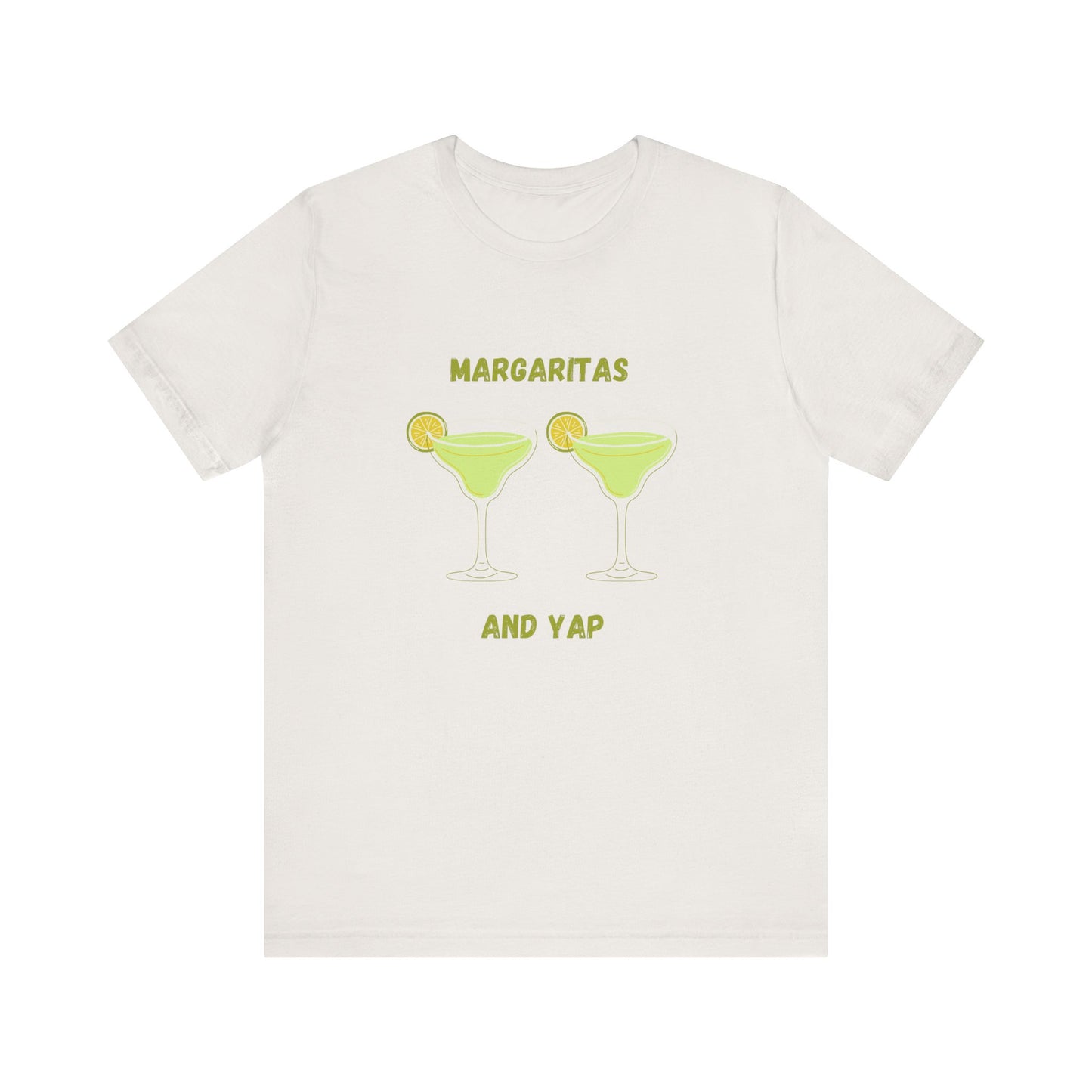 Margaritas and Yap Unisex Jersey Tee, Funny T-Shirt, Summer Vibes, Casual Wear, Gift for Friends, Drink Enthusiast Shirt