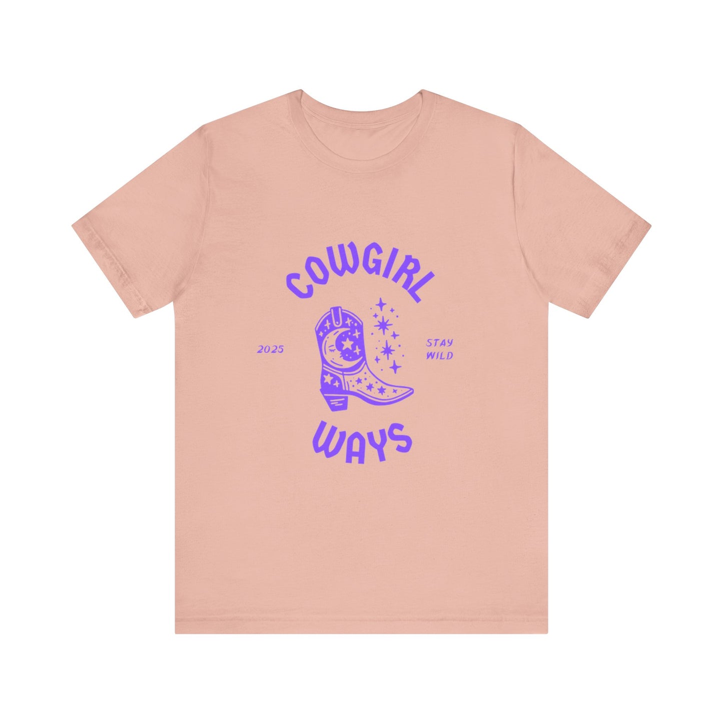 Unisex Cowgirl Vibes Tee, Western T-Shirt, Country Music Apparel, Gifts for Cowgirls, Boho Shirt, Festival Wear