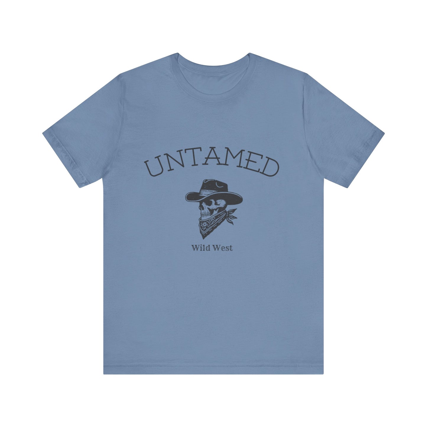 Wild West Untamed Tee, Cowboy T-Shirt, Rustic Graphic Shirt, Unisex Casual Top, Gift for Him/Her, Western Style Apparel