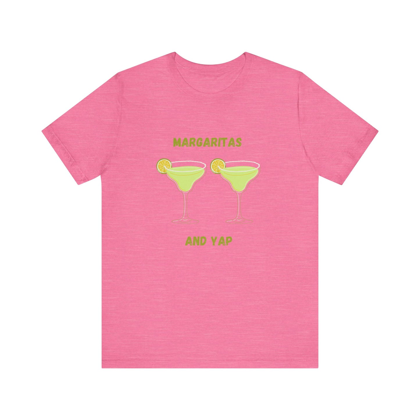 Margaritas and Yap Unisex Jersey Tee, Funny T-Shirt, Summer Vibes, Casual Wear, Gift for Friends, Drink Enthusiast Shirt