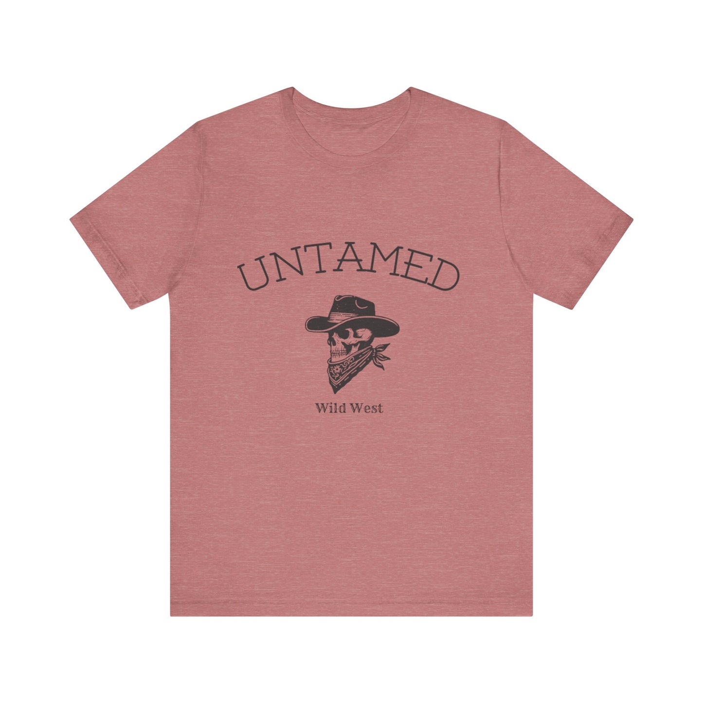 Wild West Untamed Tee, Cowboy T-Shirt, Rustic Graphic Shirt, Unisex Casual Top, Gift for Him/Her, Western Style Apparel