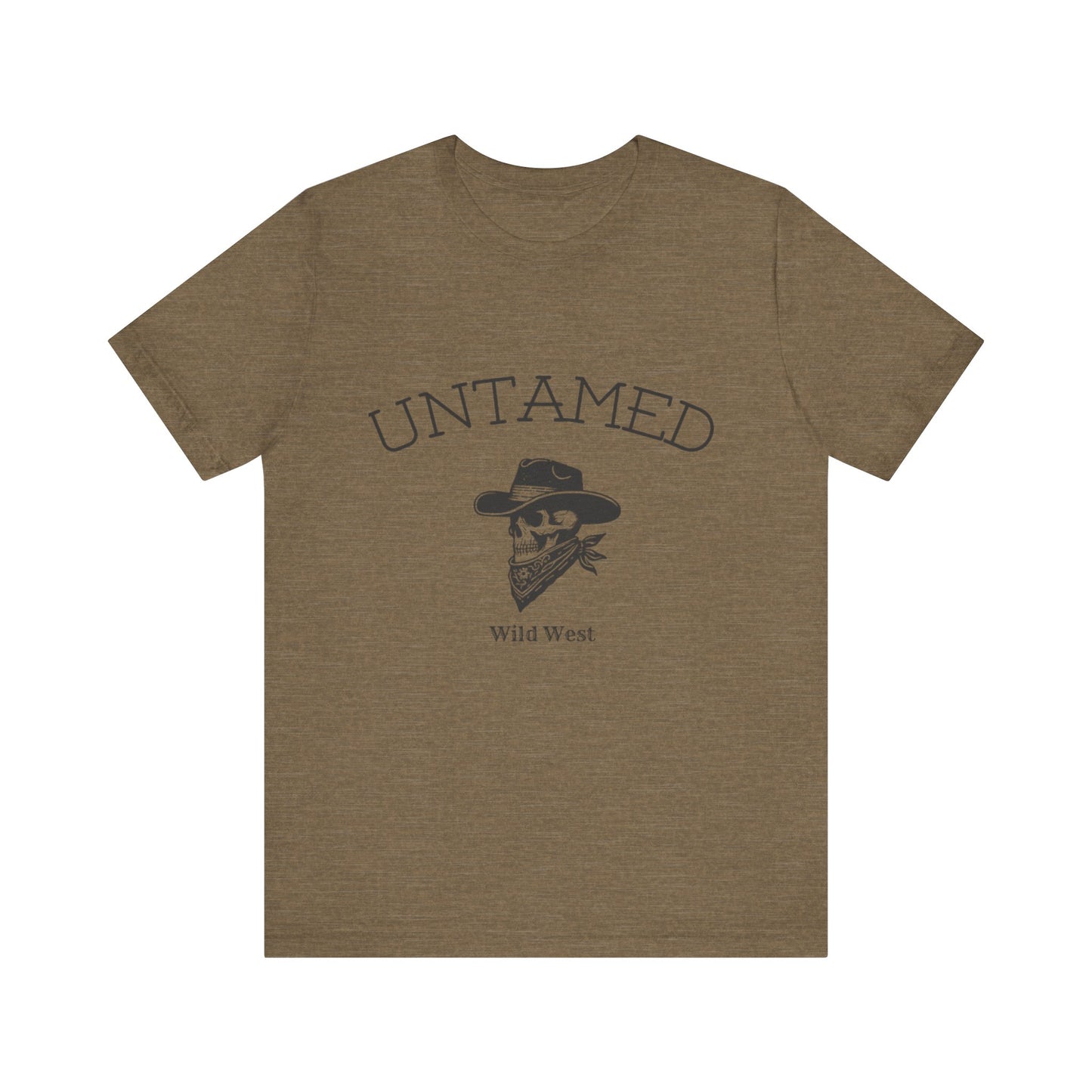 Wild West Untamed Tee, Cowboy T-Shirt, Rustic Graphic Shirt, Unisex Casual Top, Gift for Him/Her, Western Style Apparel