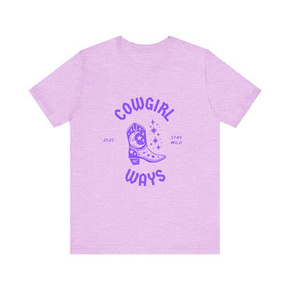Unisex Cowgirl Vibes Tee, Western T-Shirt, Country Music Apparel, Gifts for Cowgirls, Boho Shirt, Festival Wear