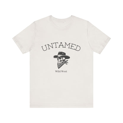 Wild West Untamed Tee, Cowboy T-Shirt, Rustic Graphic Shirt, Unisex Casual Top, Gift for Him/Her, Western Style Apparel