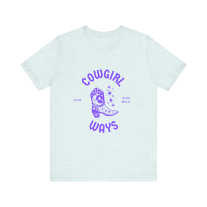 Unisex Cowgirl Vibes Tee, Western T-Shirt, Country Music Apparel, Gifts for Cowgirls, Boho Shirt, Festival Wear