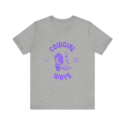Unisex Cowgirl Vibes Tee, Western T-Shirt, Country Music Apparel, Gifts for Cowgirls, Boho Shirt, Festival Wear